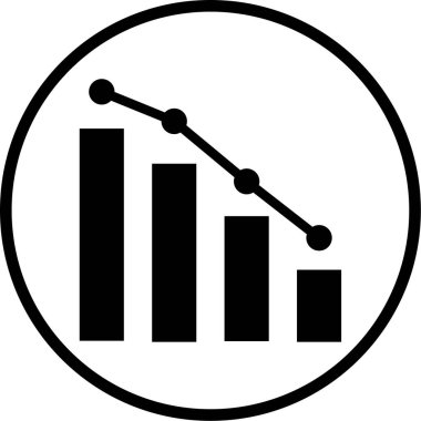 grafik simgesinin vektör illüstrasyonu