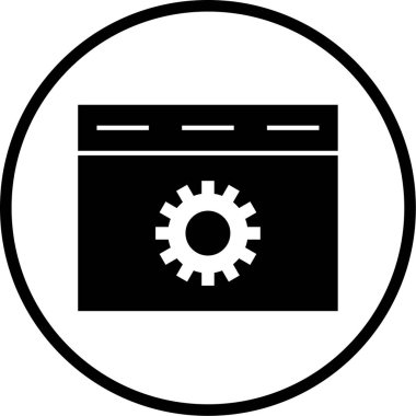 Seo simgesinin vektör illüstrasyonu