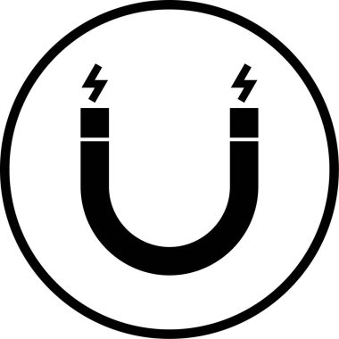 Mıknatıs Web simgesi basit illüstrasyon