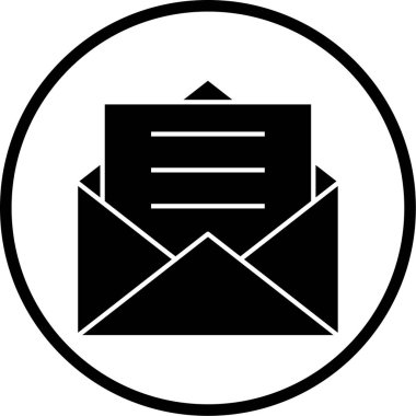 Posta simgesinin vektör illüstrasyonu