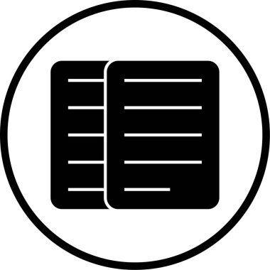 belge simgesi, vektör çizimi 