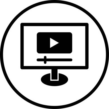 çokluortam simgesi vektör illüstrasyonu