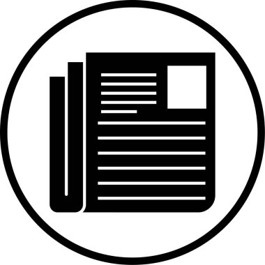 belge simgesi, vektör çizimi