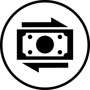 Para için. Web simgesi basit illüstrasyon