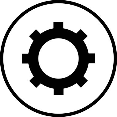 Ayarlar. Web simgesi basit illüstrasyon