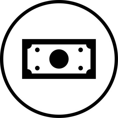 Para için. Web simgesi basit illüstrasyon