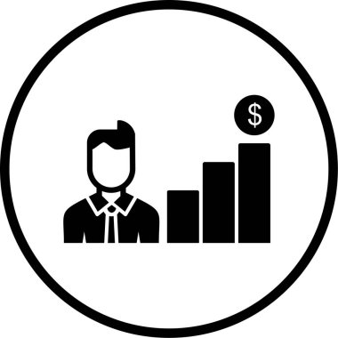 Kişisel ve ticari kullanım için iş yönetimi simgesi