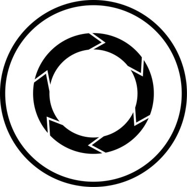 Çember. Web simgesi basit illüstrasyon