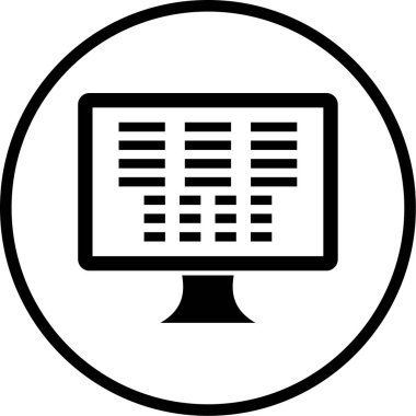 Modern simgenin vektör illüstrasyonu