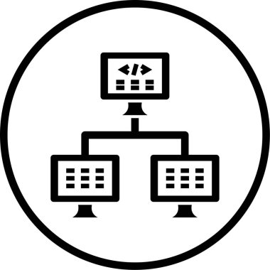 vektör ağ simgesi çizimi