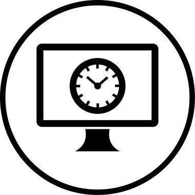 Bilgisayar. Web simgesi basit illüstrasyon