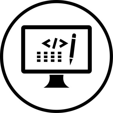 vektör bilgisayar simgesi illüstrasyonu