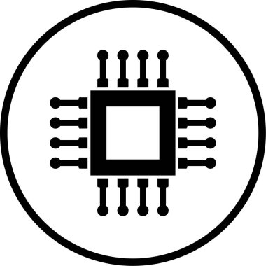 devre kartı simgesi, vektör illüstrasyonu