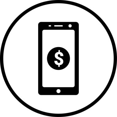 Mobil bankacılık. Basit resimleme