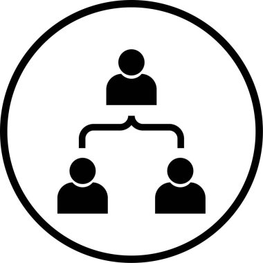 İş insanları simgesinin vektör illüstrasyonu