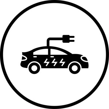 araba simgesi vektör illüstrasyonu