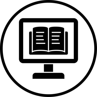 kitap simgesi, vektör illüstrasyonu