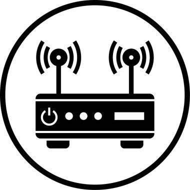 Wi-fi yönlendirici. Basit resimleme