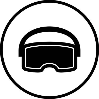 Gözlükler. Web simgesi basit illüstrasyon