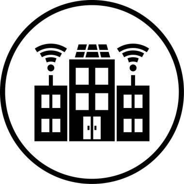 Kablosuz. Web simgesi basit illüstrasyon