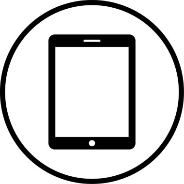 tablet simgesi, vektör illüstrasyonu