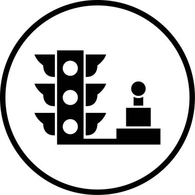 Yol simgesi, vektör illüstrasyonu