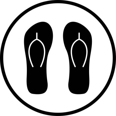 Kişisel ve ticari kullanım için resim simgesi. parmak arası terlikler 