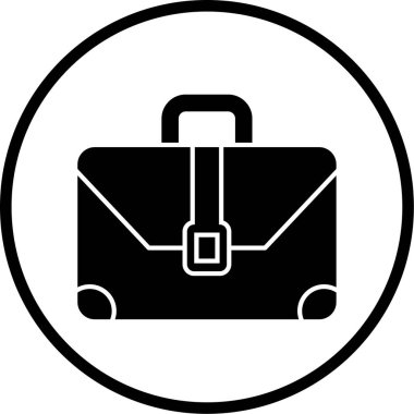 evrak çantası simgesi, vektör illüstrasyonu