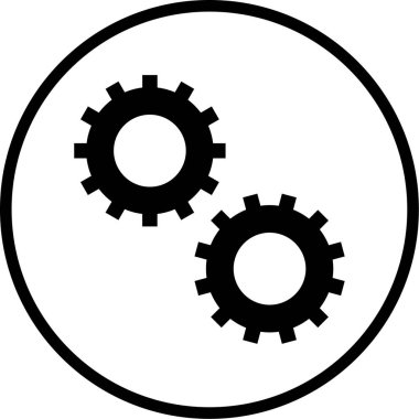 Ayarlar. Web simgesi basit illüstrasyon