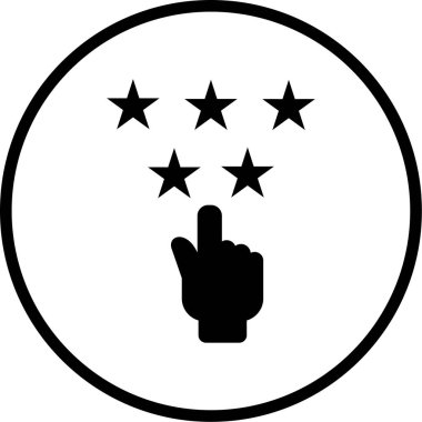 Yıldız simgesinin vektör illüstrasyonu