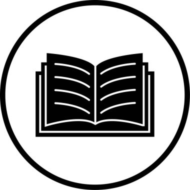 kitap simgesi vektör illüstrasyonu