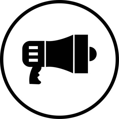 Hoparlör modern simgenin vektör illüstrasyonu