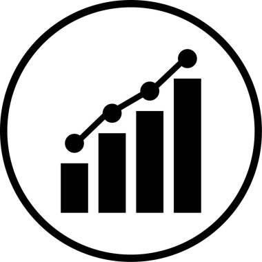 Kişisel ve ticari kullanım için iş grafiği simgesi...