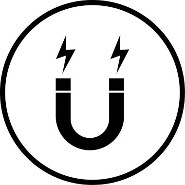 Mıknatıs Web simgesi basit illüstrasyon