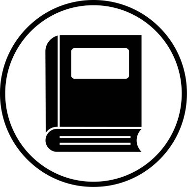 Kitap. Web simgesi basit illüstrasyon