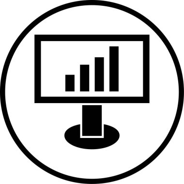 vektör lcd simgesi illüstrasyonu