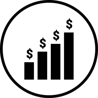 iş grafiği simgesi, vektör illüstrasyonu