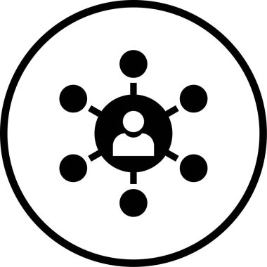 şebeke. Web simgesi basit illüstrasyon