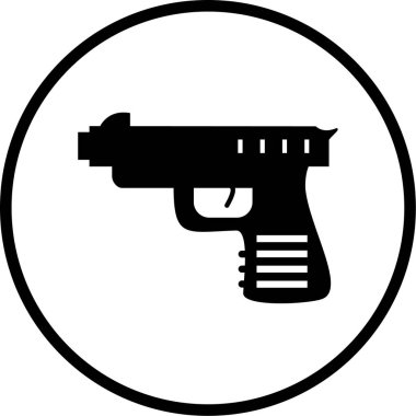 Kişisel ve ticari kullanım için resim simgesi. silah 