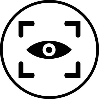 Göz. Web simgesi basit illüstrasyon