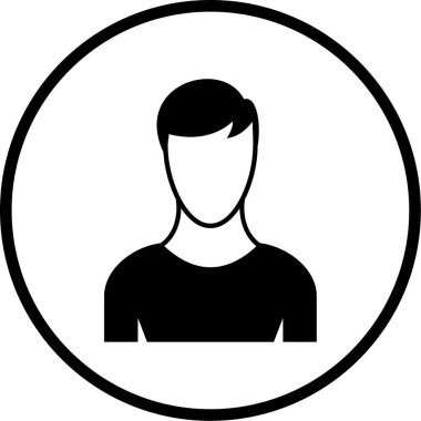 avatar. Web simgesi basit illüstrasyon