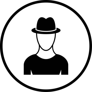 İnsan simgesinin vektör illüstrasyonu