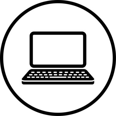 Bilgisayar. Web simgesi basit illüstrasyon