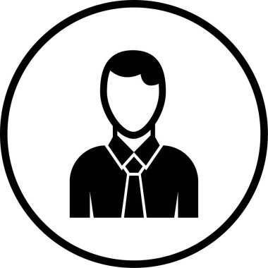 kullanıcı. Web simgesi basit illüstrasyon