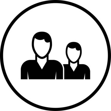 kullanıcılar. Web simgesi basit illüstrasyon