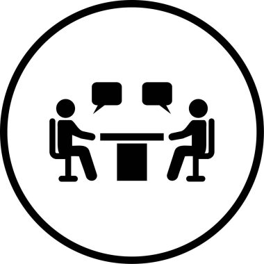 İnsanların vektör illüstrasyonu ve iletişim simgesi