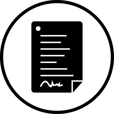 Belge. Web simgesi basit illüstrasyon