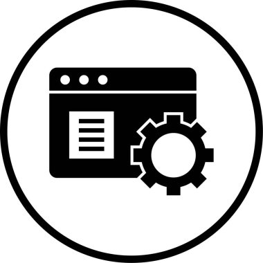 Ağ simgesi. seo optimizasyonu.