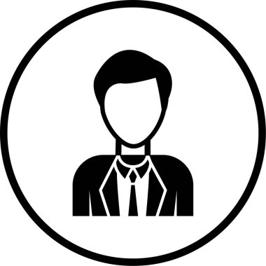 kullanıcı. Web simgesi basit illüstrasyon