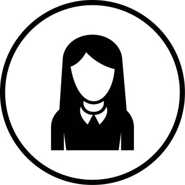 avatar. Web simgesi basit illüstrasyon